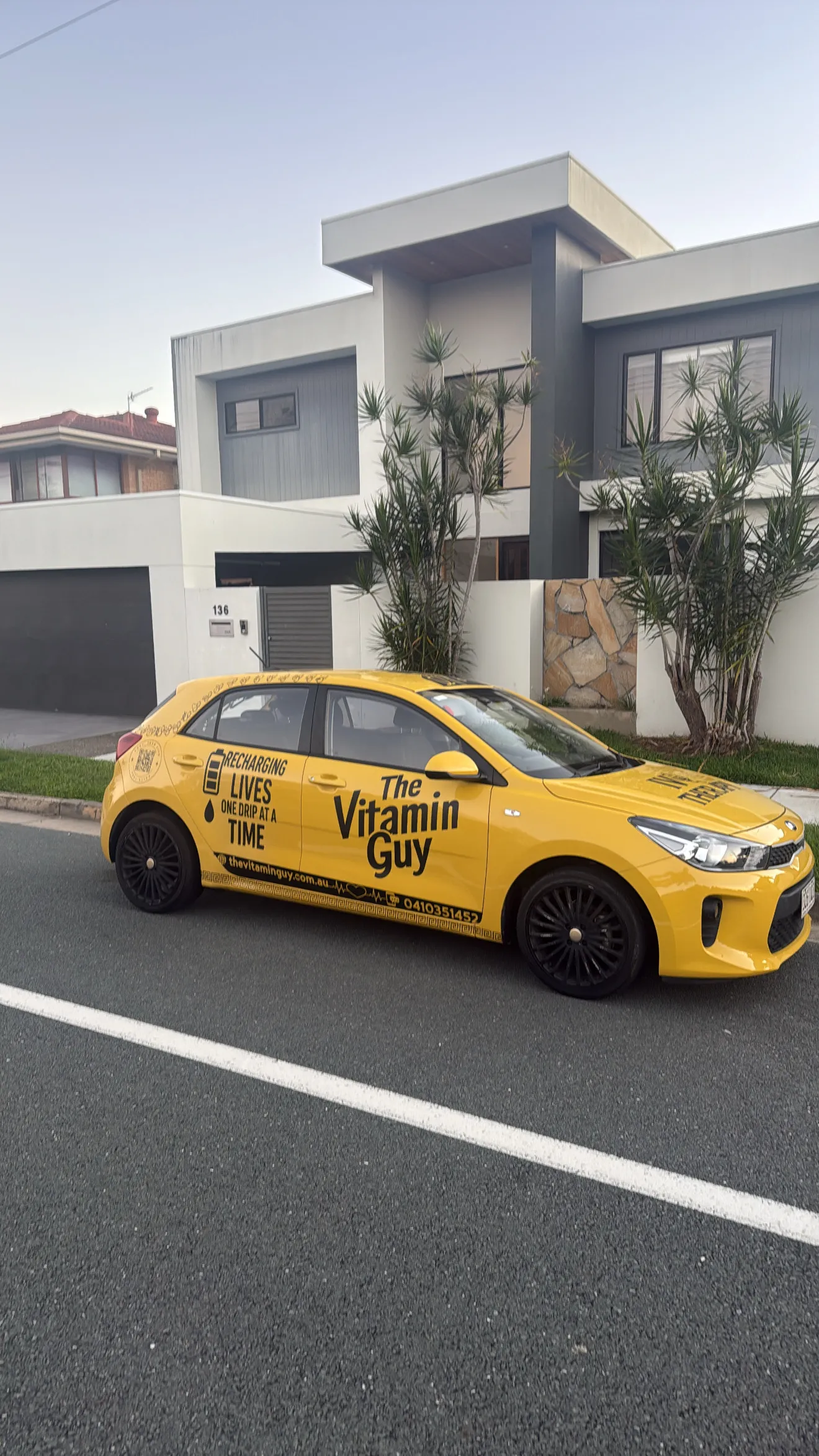 The Vitamin Guy branded mobile vehicle servicing Brisbane, Gold Coast and Northern Rivers NSW