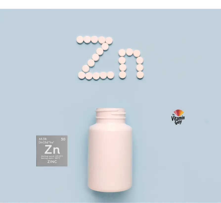 Zinc educational guide by The Vitamin Guy for Brisbane, Gold Coast and Northern Rivers NSW